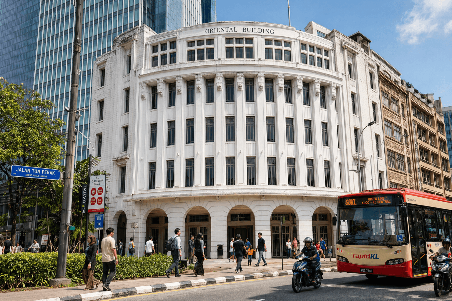 Oriental Building context on Jalan Tun Perak